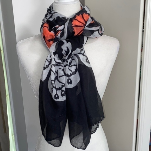 Zara Peach Orange Coral Black White Whimsical Bohemian Whimsigoth Cozy Warm Goth - Picture 6 of 16